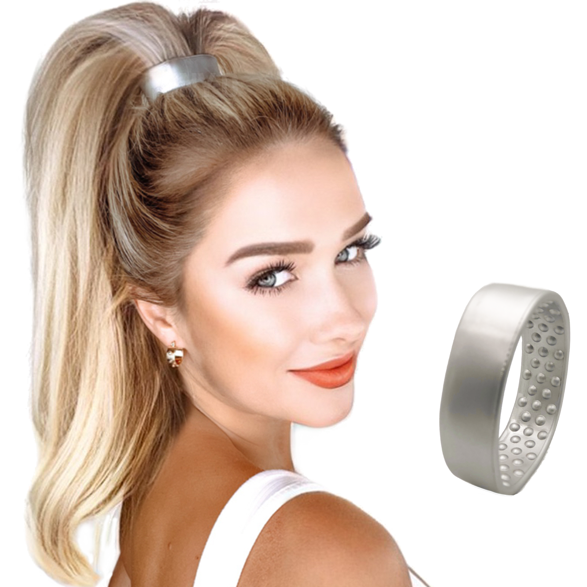 PONY-O Large hair accessory in various colors, designed for secure and non-damaging ponytails.