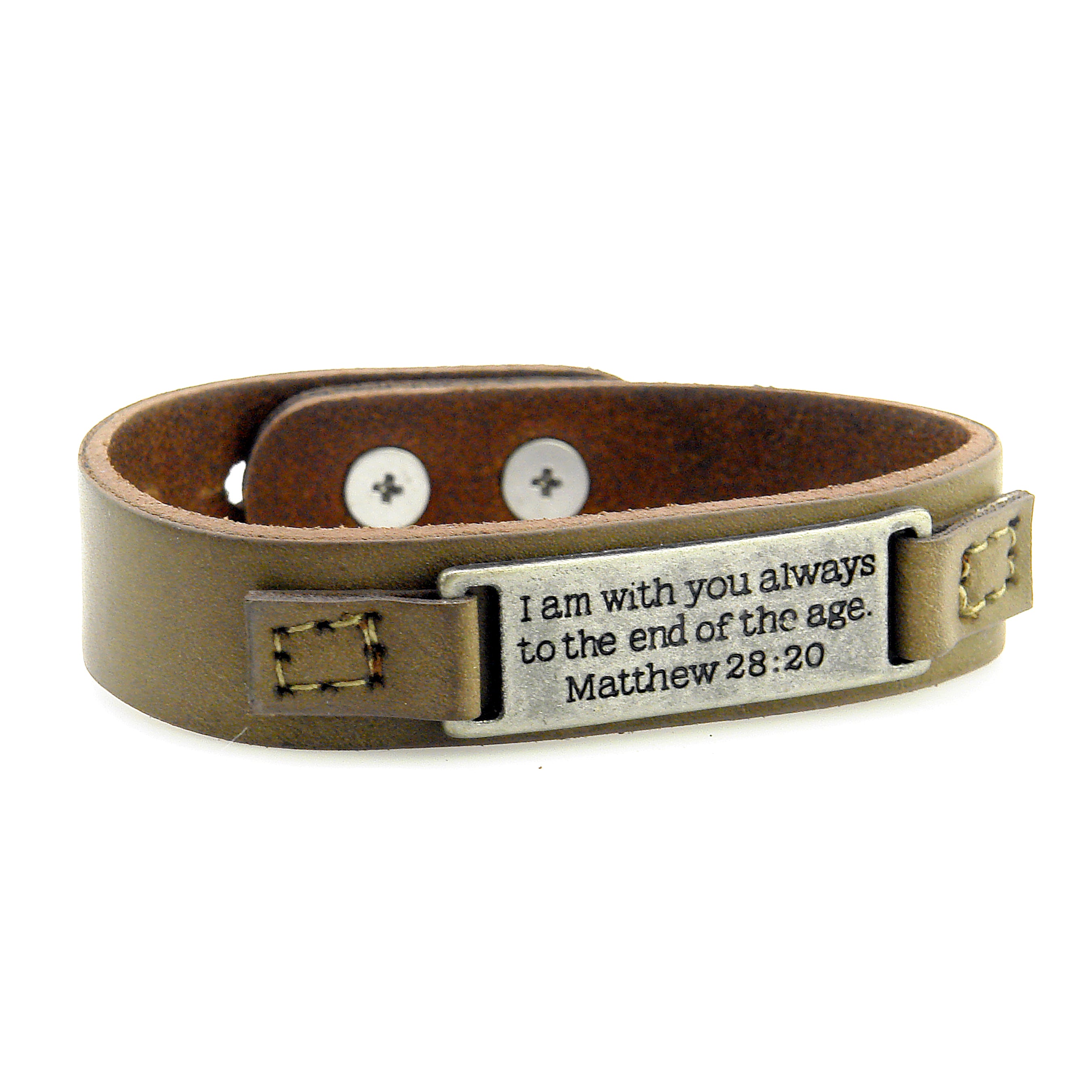 Sacred Unisex Single Bracelet featuring an inspirational quote from Matthew 8:13, designed for everyday wear.