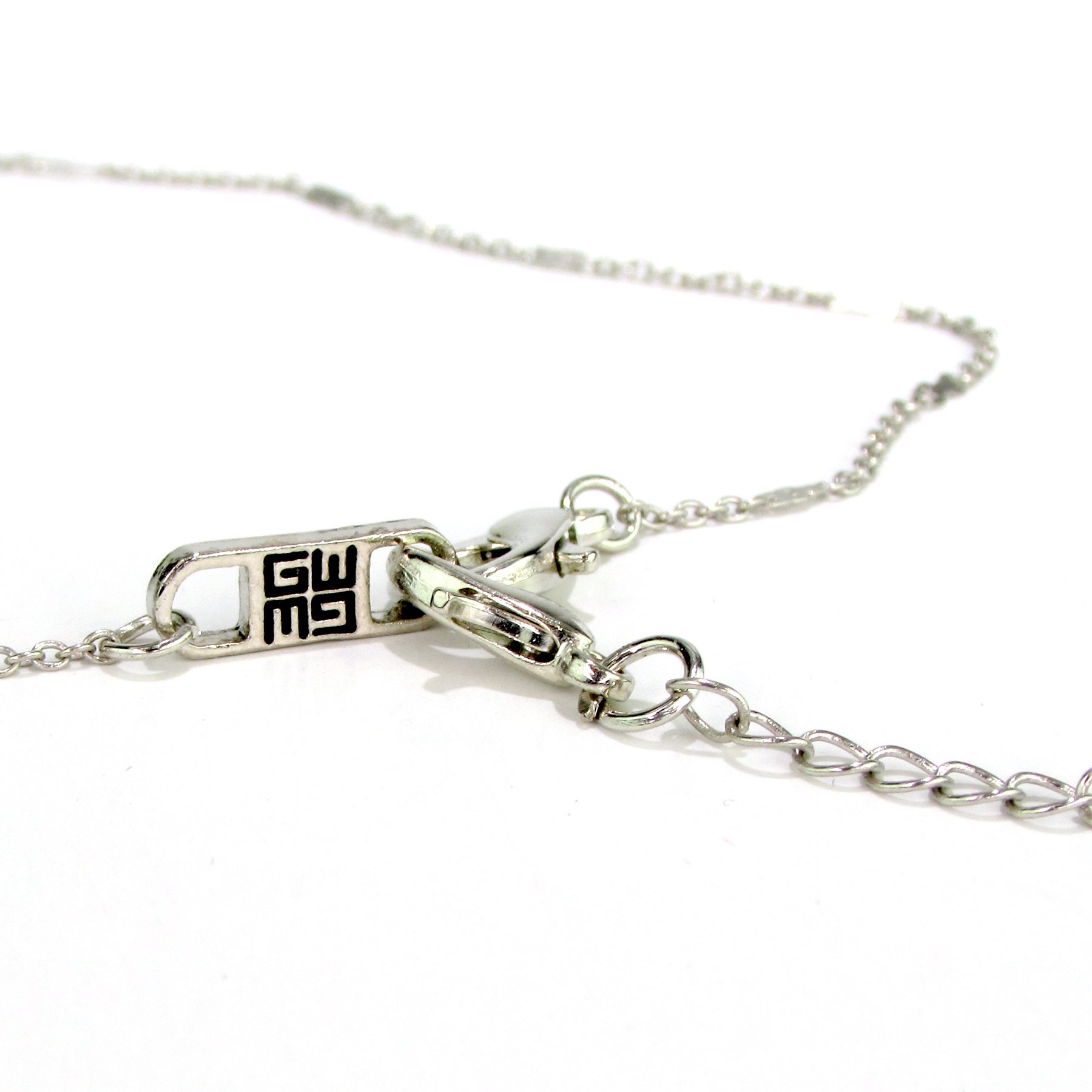 Trust Necklace featuring double-sided design with 'Hope' and 'Faith' inscriptions, alloy plated in silver and gold.