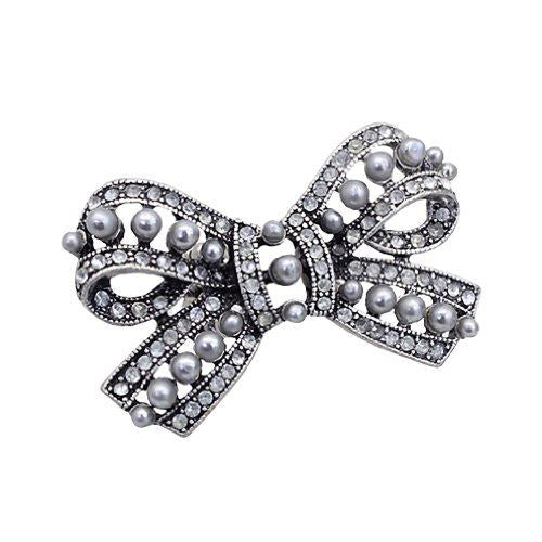 Beautiful Fashion Bow Ribbon Stretch Ring with crystal rhinestones and a stretchable band, showcasing an elegant bow and ribbon design.