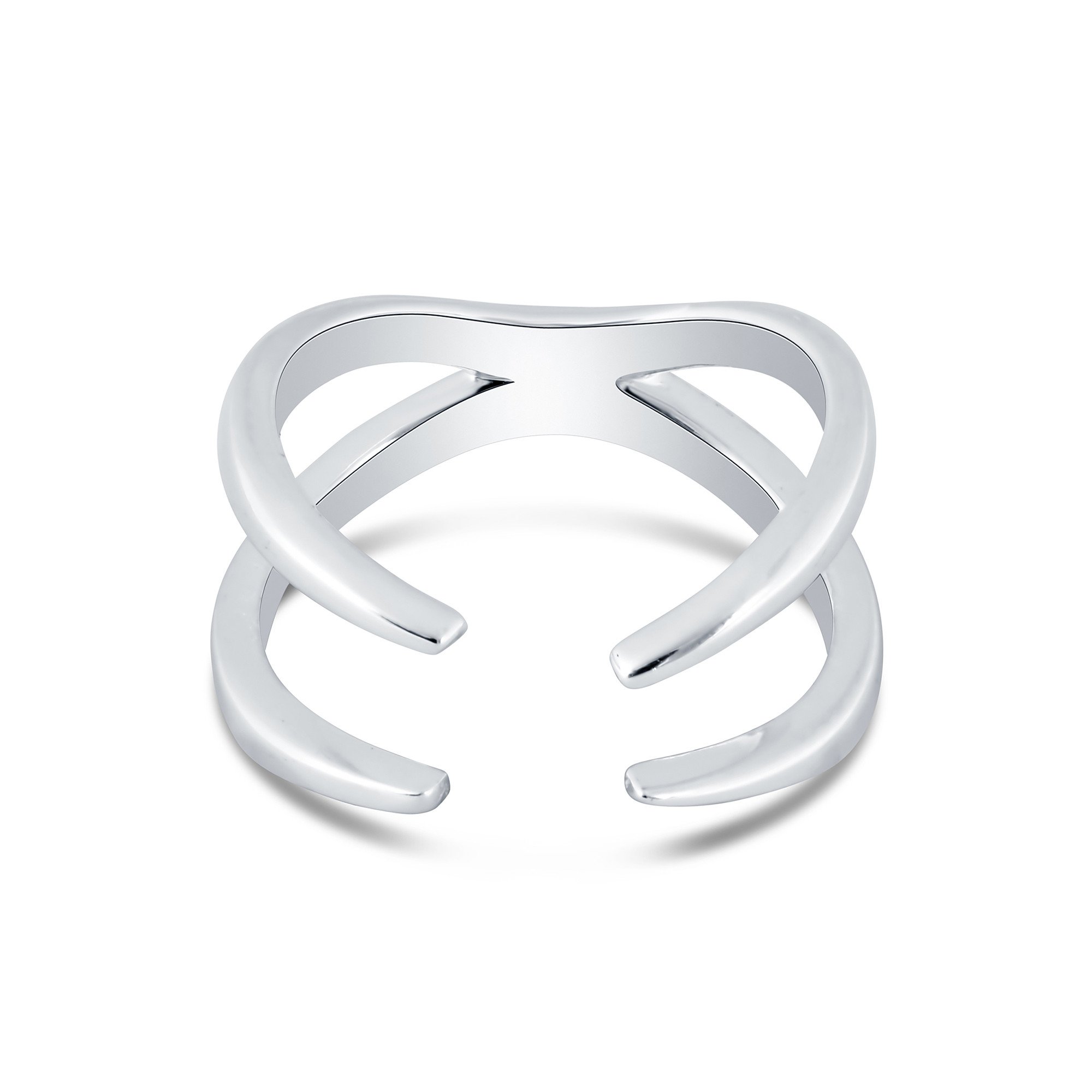 A stylish Claw Midi Ring made of solid 925 Sterling Silver, featuring a unique claw design and adjustable fit.