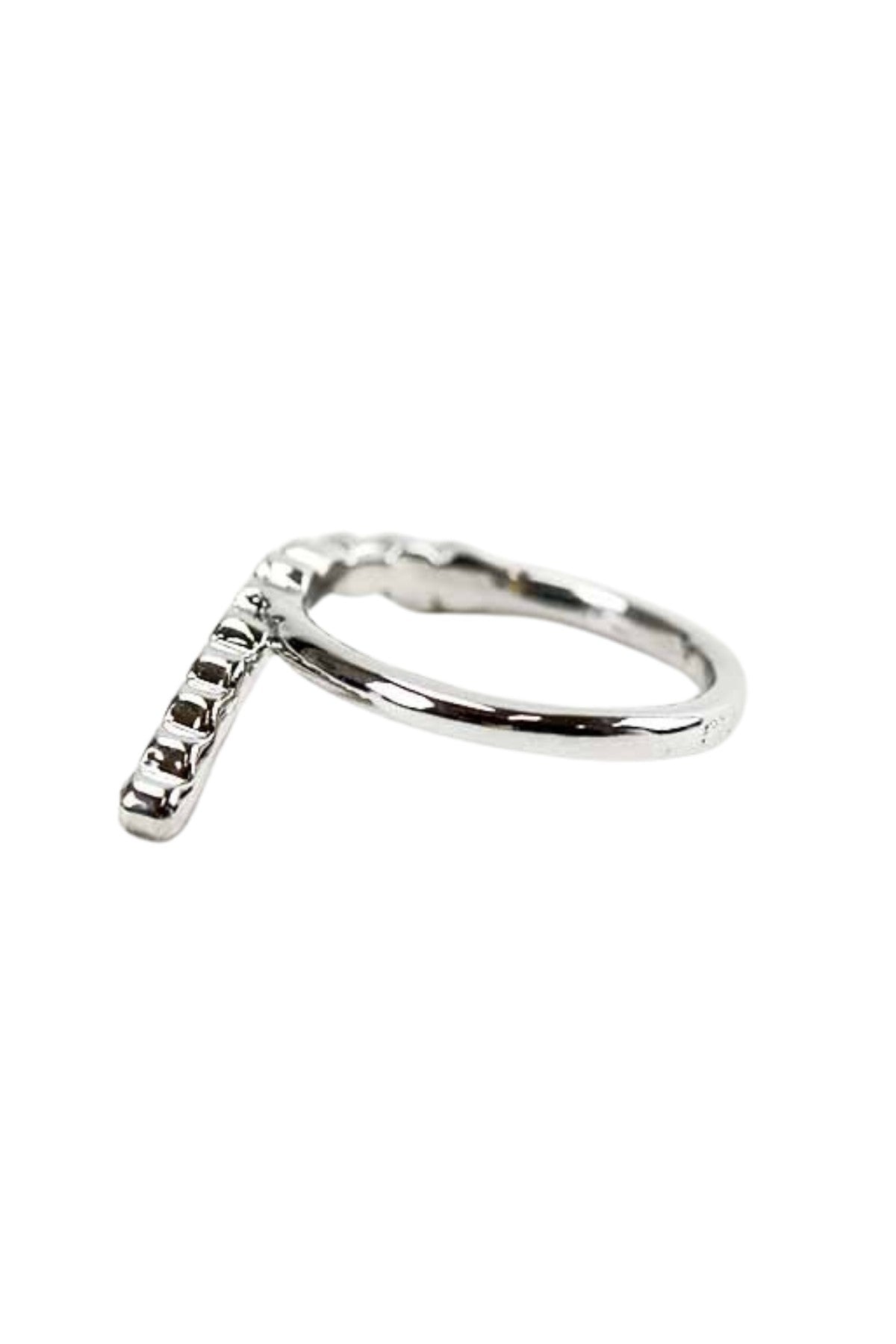 Elegant Crystal Lined Ring with studded crystals and triple plated finish, size #7, lead and nickel free.