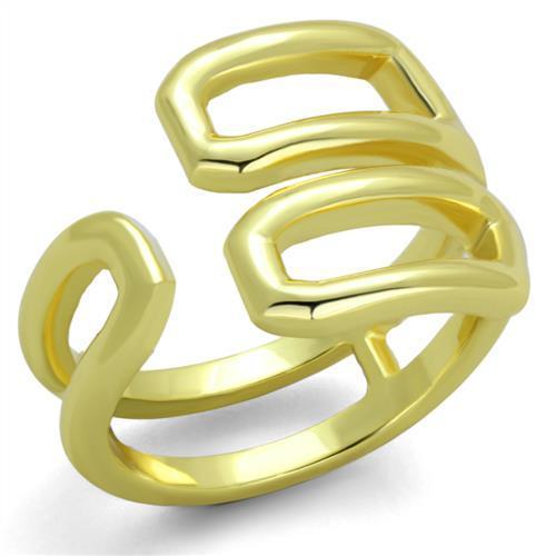 TK1884 IP Gold Stainless Steel Ring showcasing its elegant design and luxurious gold finish.