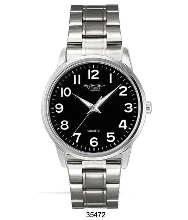 Milano 3547 Metal Band Watch featuring a sleek design with a smooth metal band and easy-to-read dial.