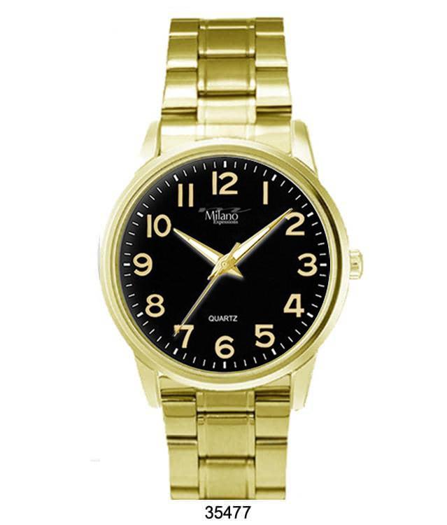 Milano 3547 Metal Band Watch featuring a sleek design with a smooth metal band and easy-to-read dial.