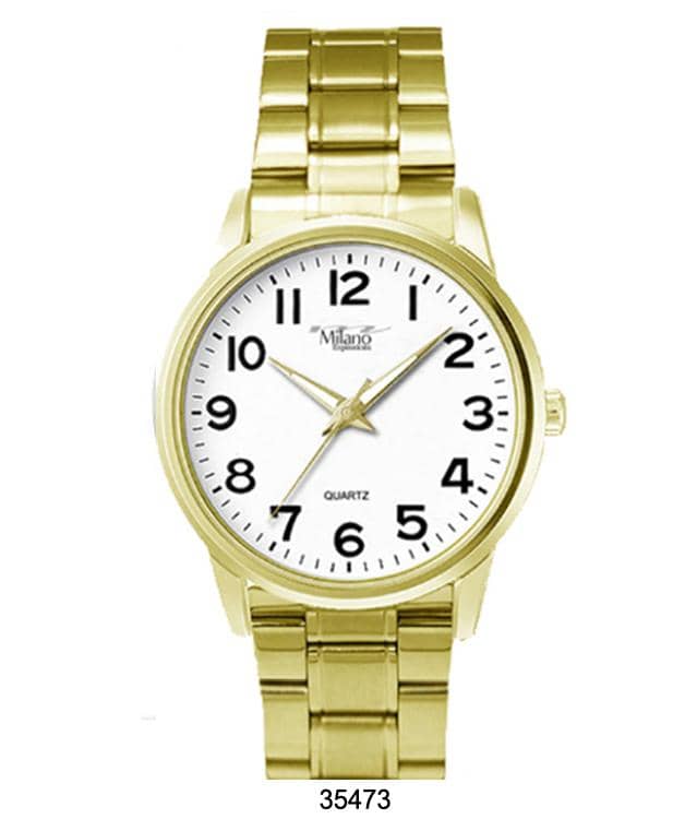 Milano 3547 Metal Band Watch featuring a sleek design with a smooth metal band and easy-to-read dial.