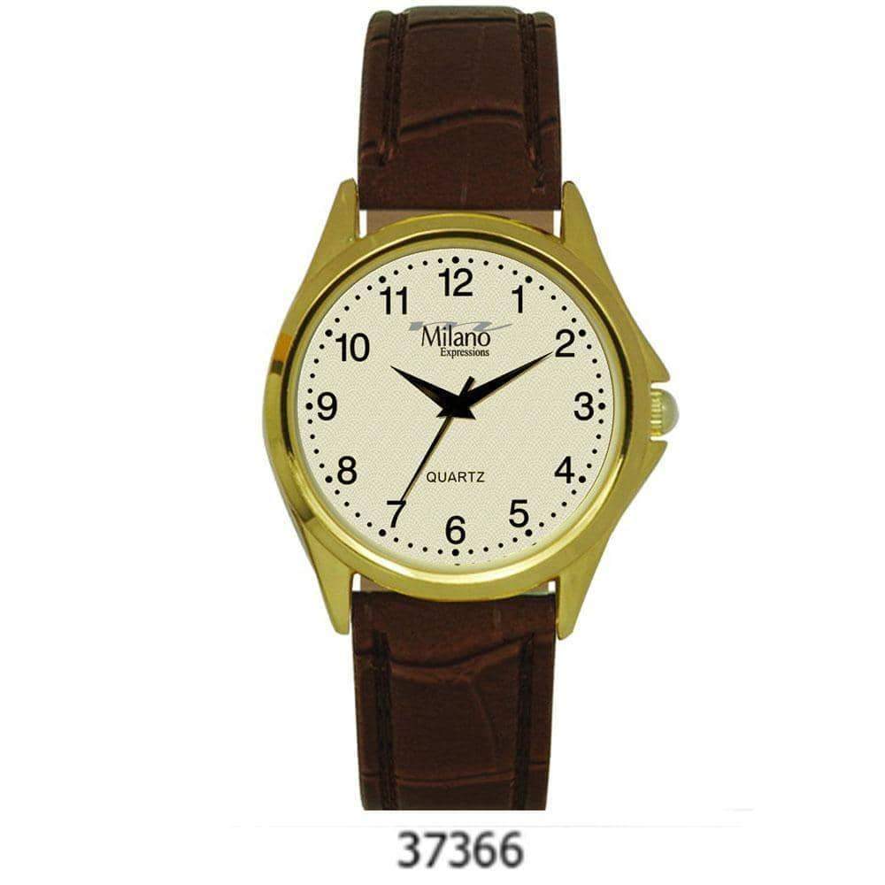 3736 Vegan Leather Band Watch featuring a stylish design with a comfortable vegan leather strap and an easy-to-read analog dial.