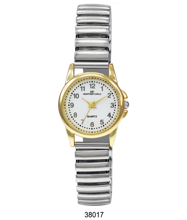 3801 Flex Band Watch featuring a flexible metal alloy band and clear dial, perfect for modern women.