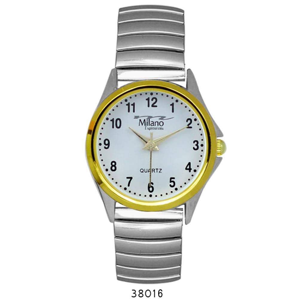 3801 Flex Band Watch featuring a flexible metal alloy band and clear dial, perfect for modern women.