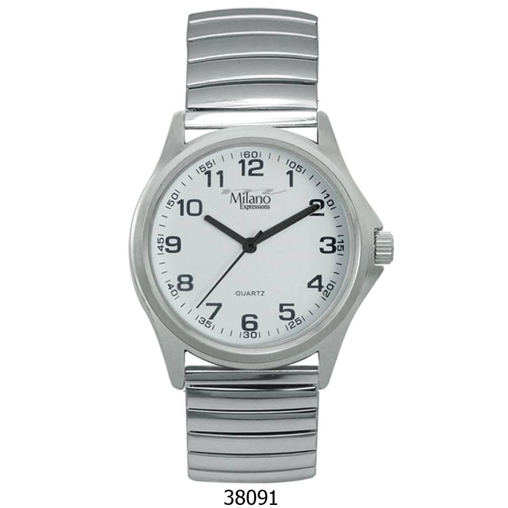 Milano 3809 Flex Band Watch with a sleek metal alloy design and easy-to-read dial, perfect for active lifestyles.