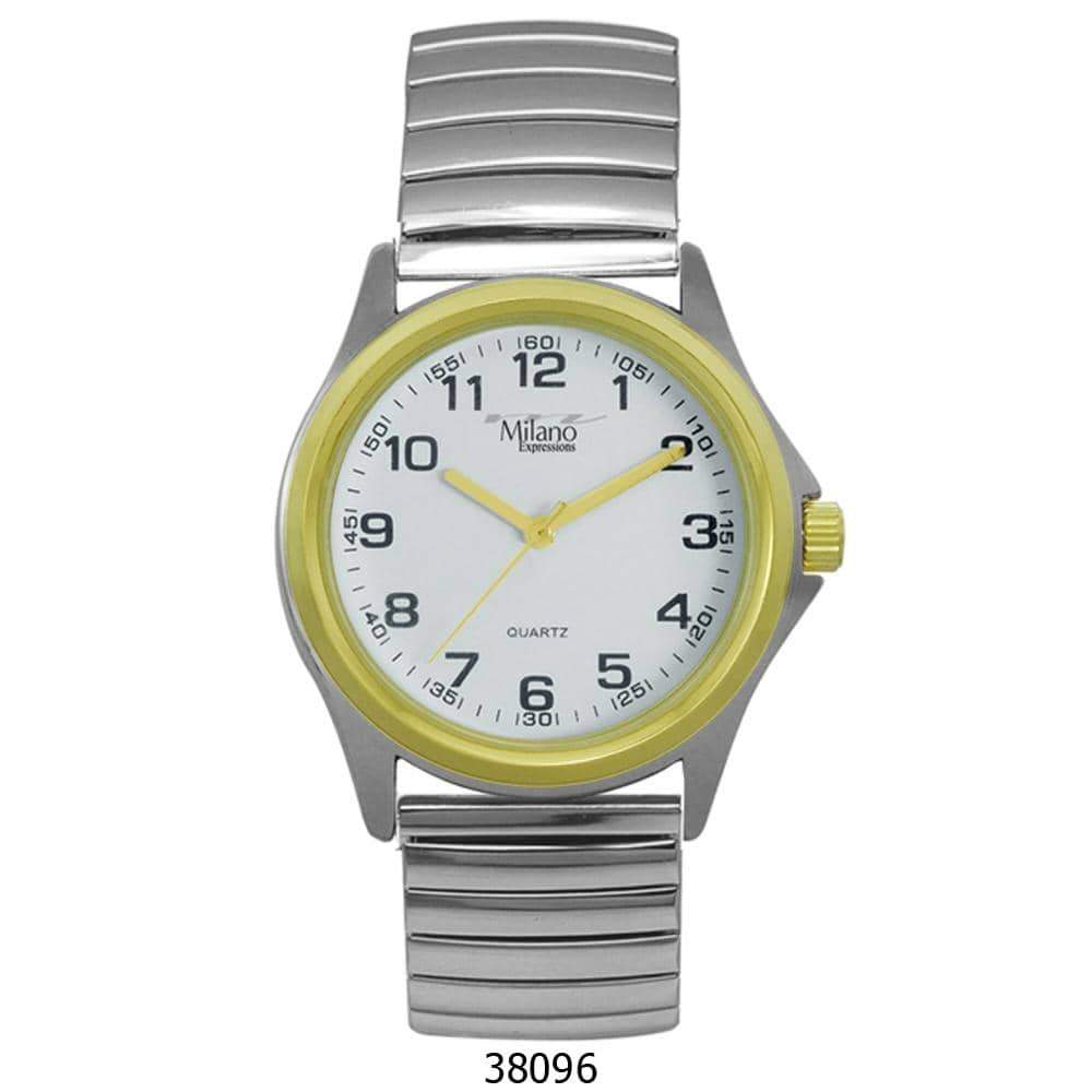 Milano 3809 Flex Band Watch with a sleek metal alloy design and easy-to-read dial, perfect for active lifestyles.