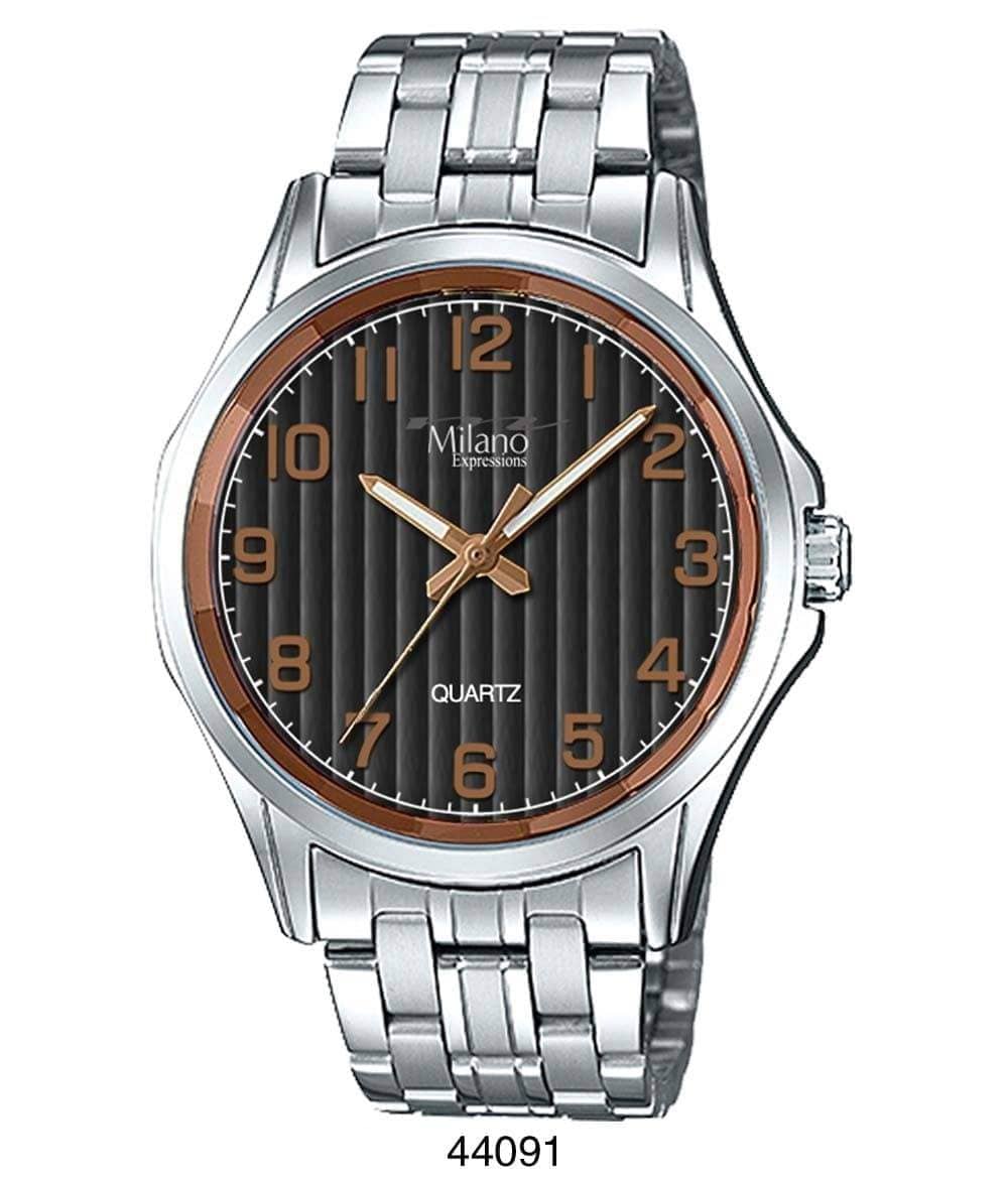 Milano 4409 Metal Band Watch featuring a sleek design with a smooth metal band and easy-to-read dial.