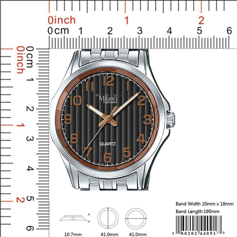 Milano 4409 Metal Band Watch featuring a sleek design with a smooth metal band and easy-to-read dial.