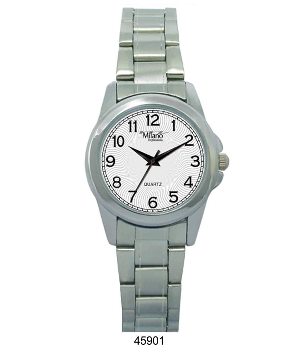 4590 Metal Band Watch featuring a slim metal band and easy-to-read dial, perfect for stylish women.