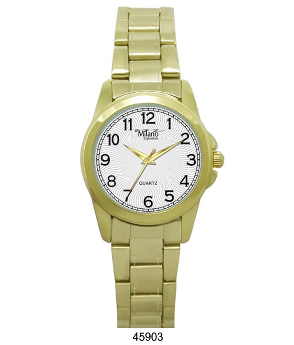 4590 Metal Band Watch featuring a slim metal band and easy-to-read dial, perfect for stylish women.