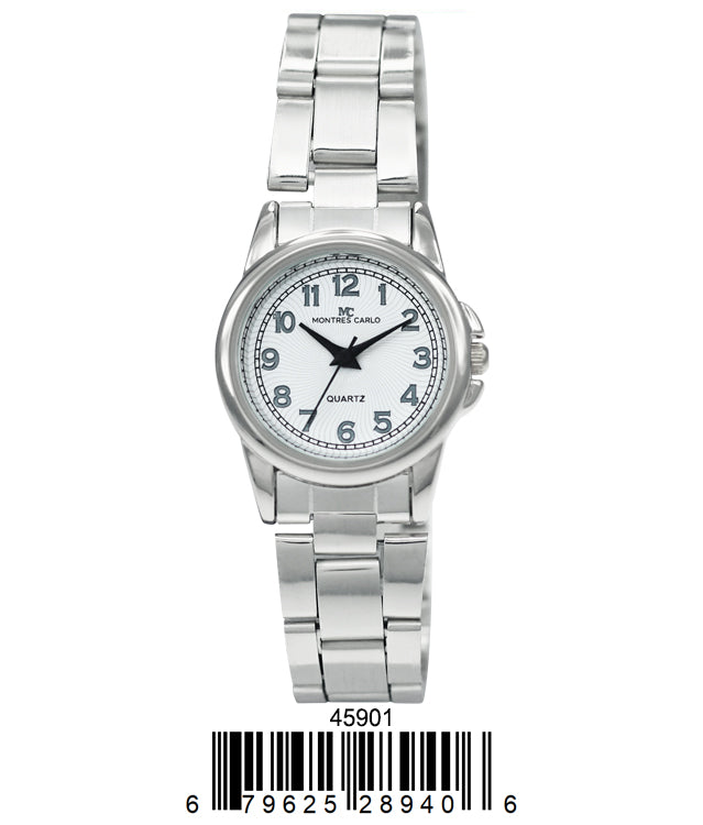 4590 Metal Band Watch featuring a slim metal band and easy-to-read dial, perfect for stylish women.