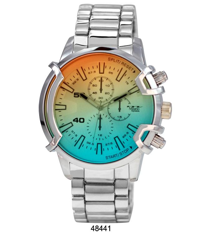 Milano 4844 Metal Band Watch featuring a sleek design and durable metal alloy construction.