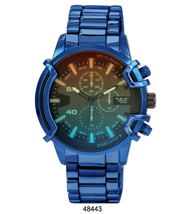 Milano 4844 Metal Band Watch featuring a sleek design and durable metal alloy construction.