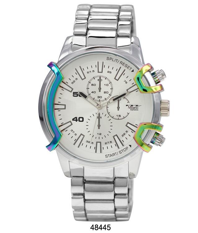 Milano 4844 Metal Band Watch featuring a sleek design and durable metal alloy construction.