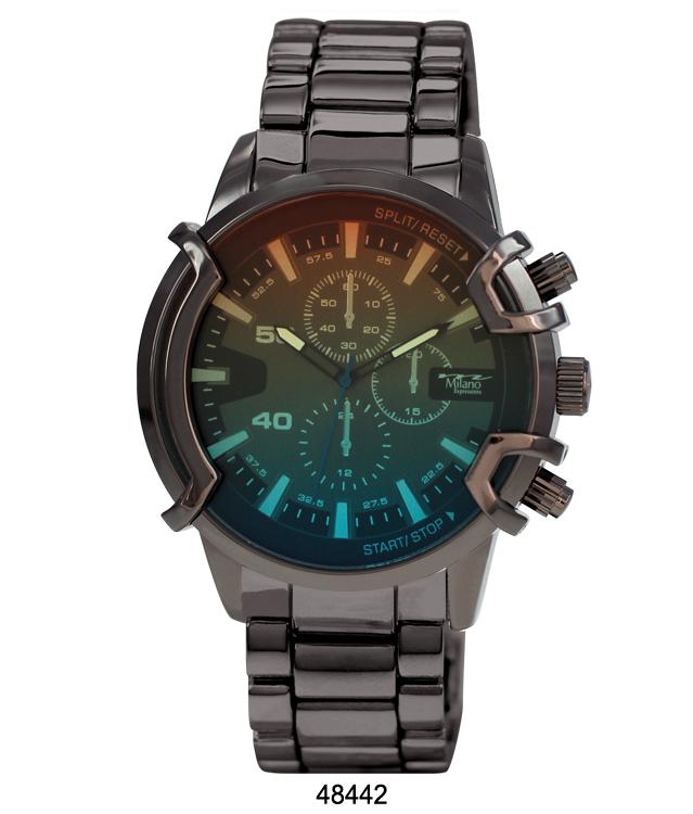 Milano 4844 Metal Band Watch featuring a sleek design and durable metal alloy construction.