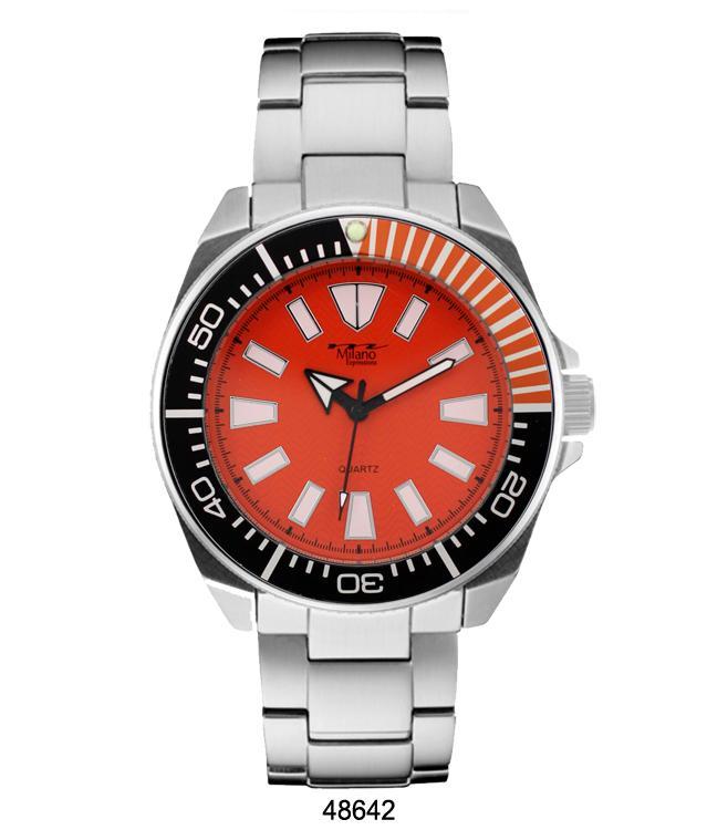 Milano 4864 Metal Band Watch featuring a sleek design and durable metal alloy construction, perfect for active lifestyles.