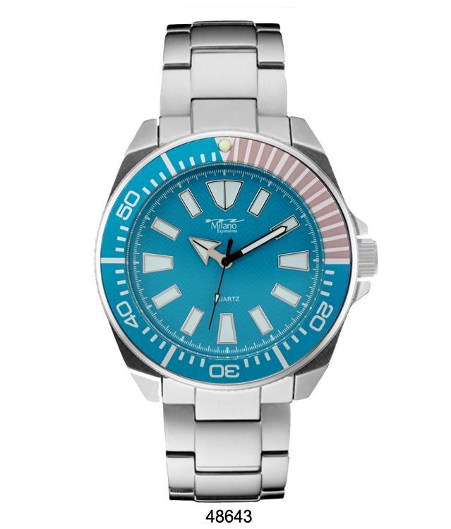 Milano 4864 Metal Band Watch featuring a sleek design and durable metal alloy construction, perfect for active lifestyles.