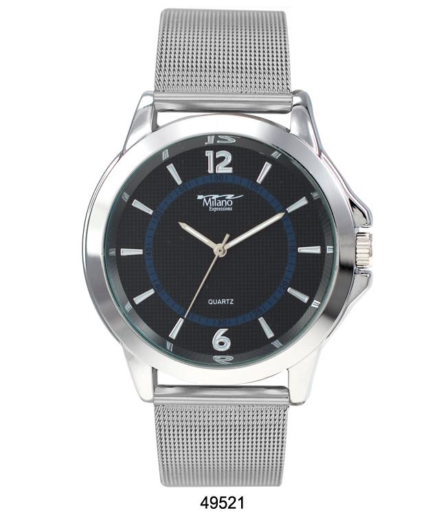 Milano 4952 Mesh Band Watch featuring a sleek design with a smooth metal mesh band and a stylish analog face.