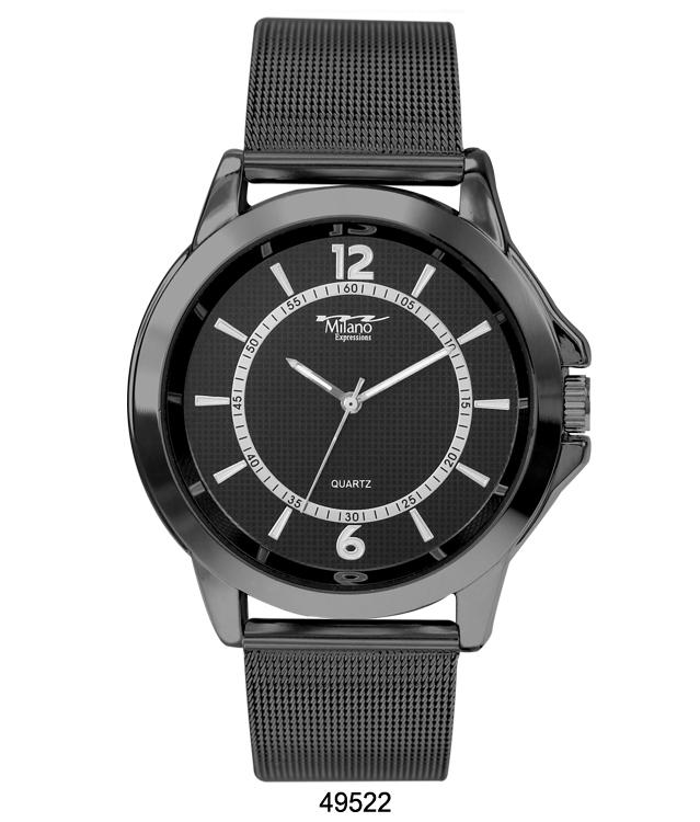 Milano 4952 Mesh Band Watch featuring a sleek design with a smooth metal mesh band and a stylish analog face.