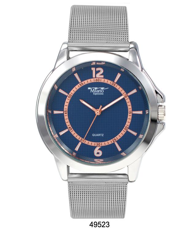 Milano 4952 Mesh Band Watch featuring a sleek design with a smooth metal mesh band and a stylish analog face.