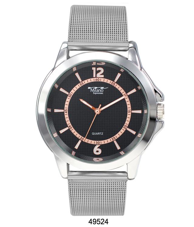 Milano 4952 Mesh Band Watch featuring a sleek design with a smooth metal mesh band and a stylish analog face.