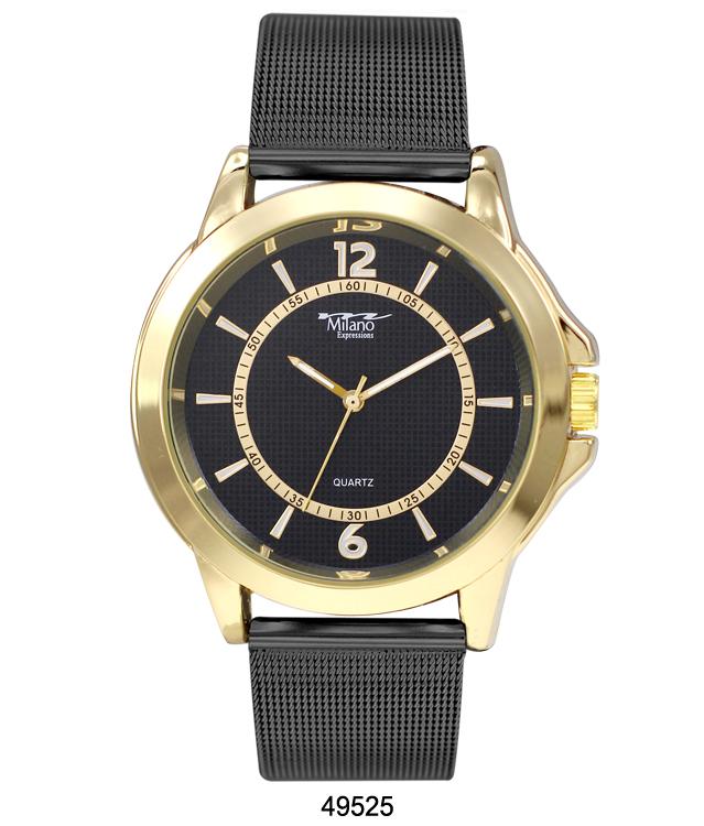 Milano 4952 Mesh Band Watch featuring a sleek design with a smooth metal mesh band and a stylish analog face.