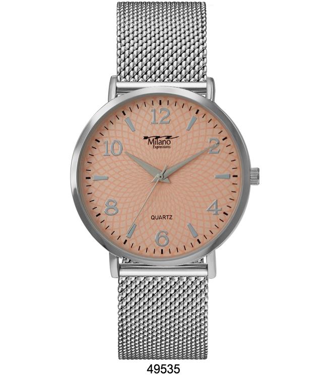 4953 Mesh Band Watch featuring a luxe mesh band and easy-to-read analog dial, perfect for stylish women.