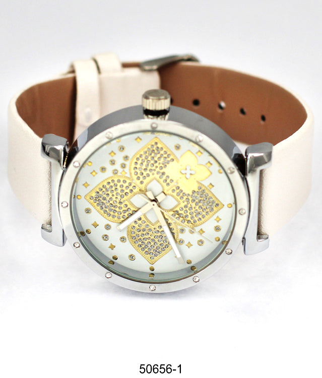 5065 Silicone Band Watch featuring a flower petal dial and vibrant colors, perfect for stylish women.