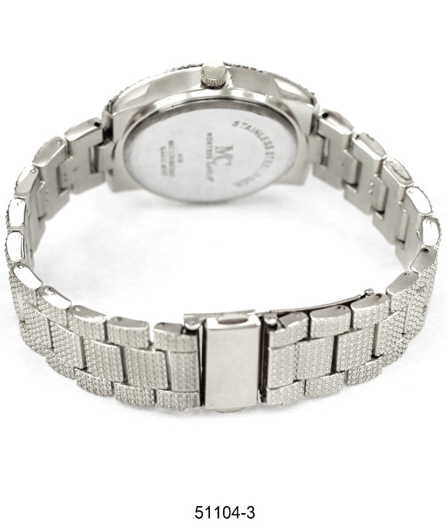 Elegant 5110 Metal Band Watch with sparkling dial and slim metal band, perfect for stylish women.