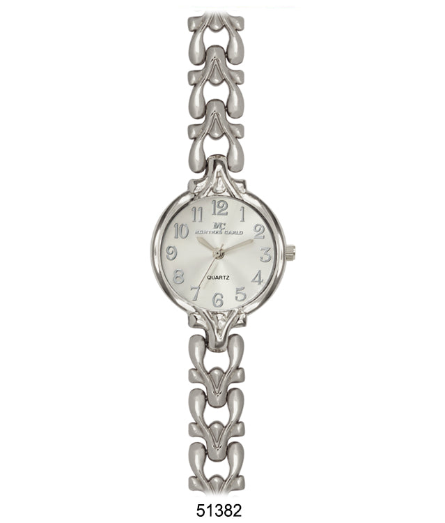 Elegant 5138 Bracelet Watch with a metal band and large easy-to-read dial, perfect for ladies.