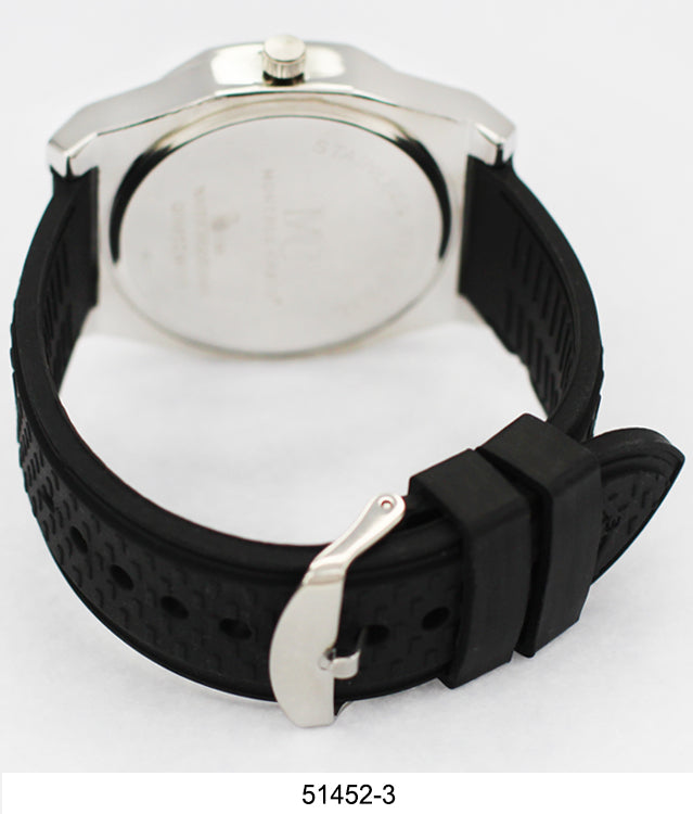 5145 Silicon Band Watch featuring a supple silicon strap and metal case, designed for active lifestyles.