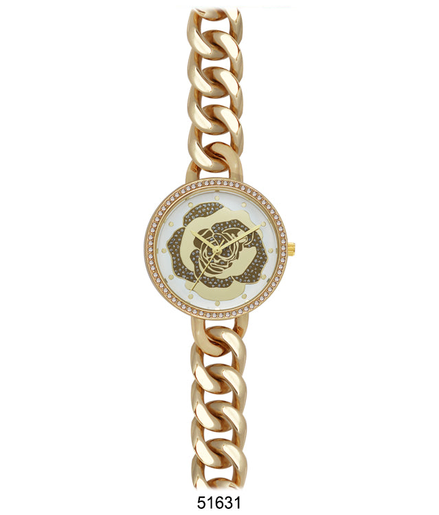 Elegant 5163 Bracelet Watch with a luxe metal band and easy-to-read dial, perfect for modern women.