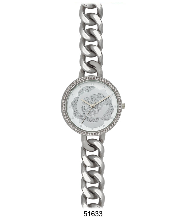 Elegant 5163 Bracelet Watch with a luxe metal band and easy-to-read dial, perfect for modern women.