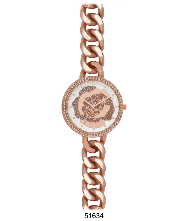 Elegant 5163 Bracelet Watch with a luxe metal band and easy-to-read dial, perfect for modern women.