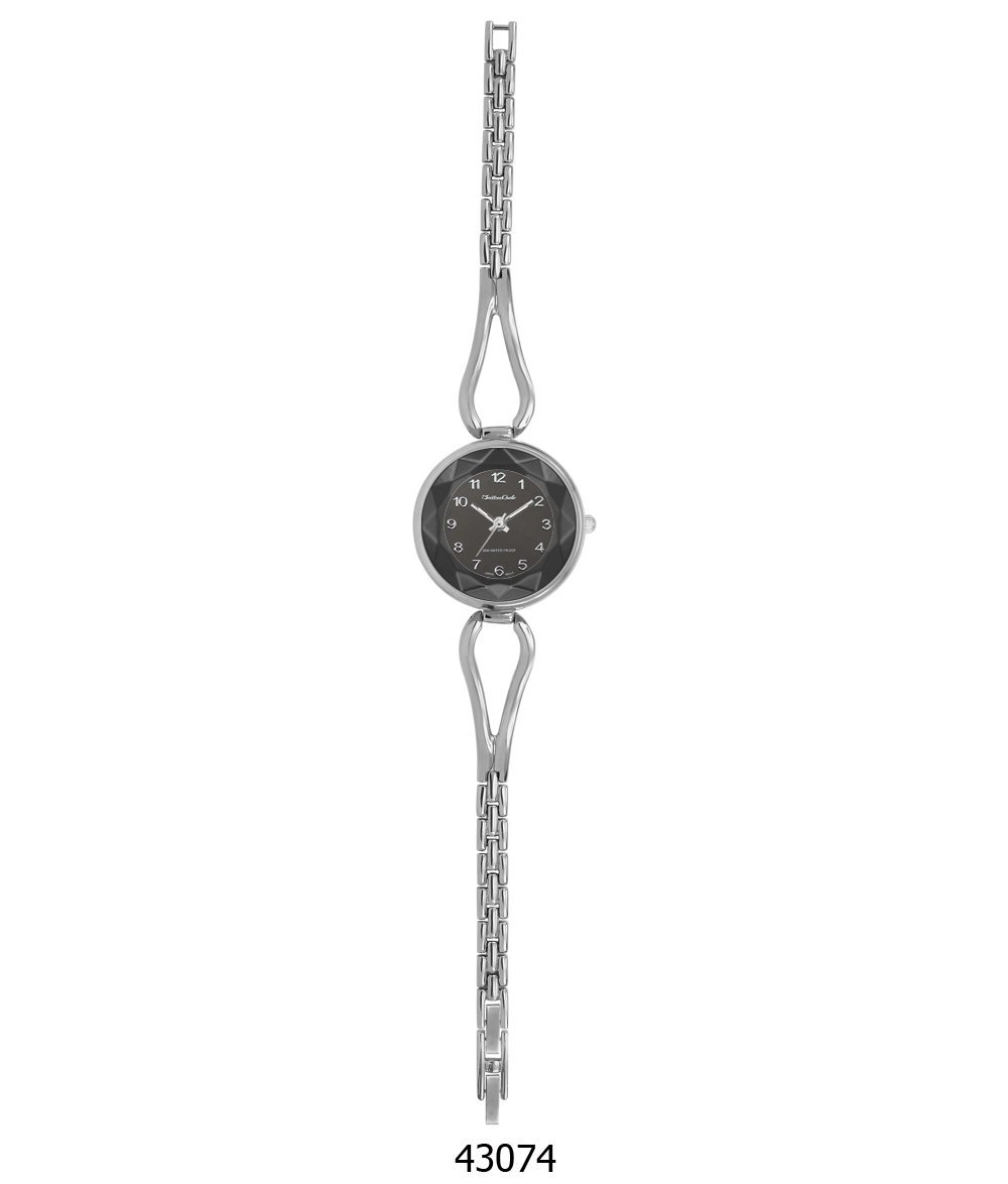 Andersonville Montres Carlo IP Silver Bracelet Watch with black dial and silver bracelet, showcasing its elegant design and quality craftsmanship.