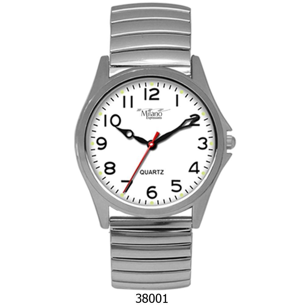 Binghamton Silver Flex Band Watch with White Dial, showcasing its elegant design and stainless steel band.