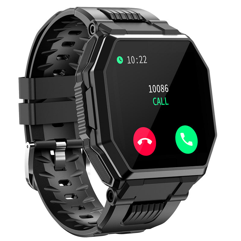 Bluetooth Call Smart Watch for men with full touch control and various sports modes, showcasing its sleek design and functionality.