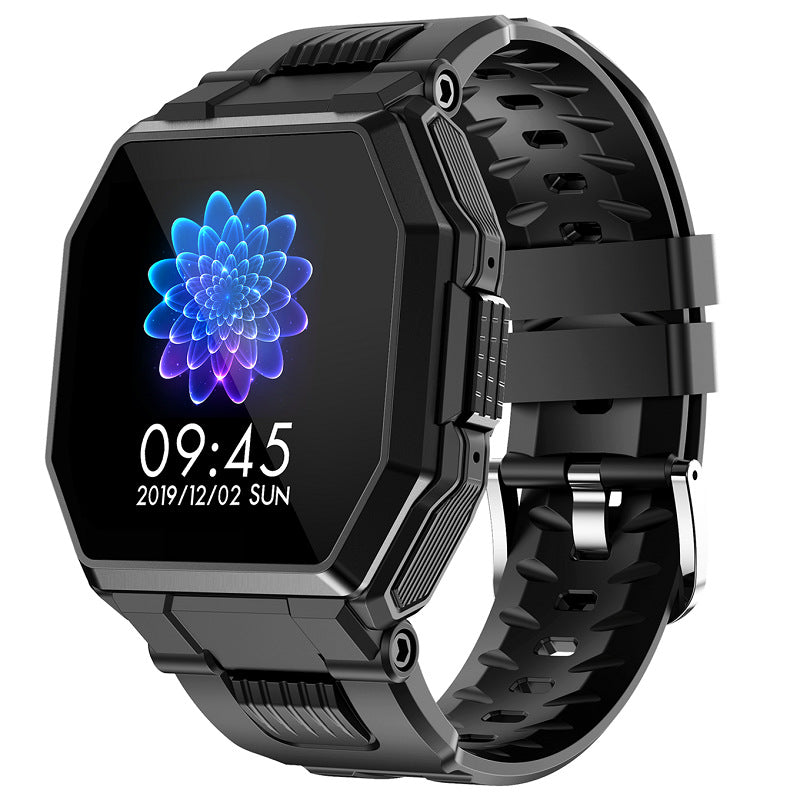 Bluetooth Call Smart Watch for men with full touch control and various sports modes, showcasing its sleek design and functionality.