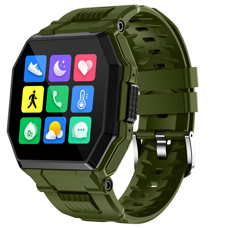 Bluetooth Call Smart Watch for men with full touch control and various sports modes, showcasing its sleek design and functionality.