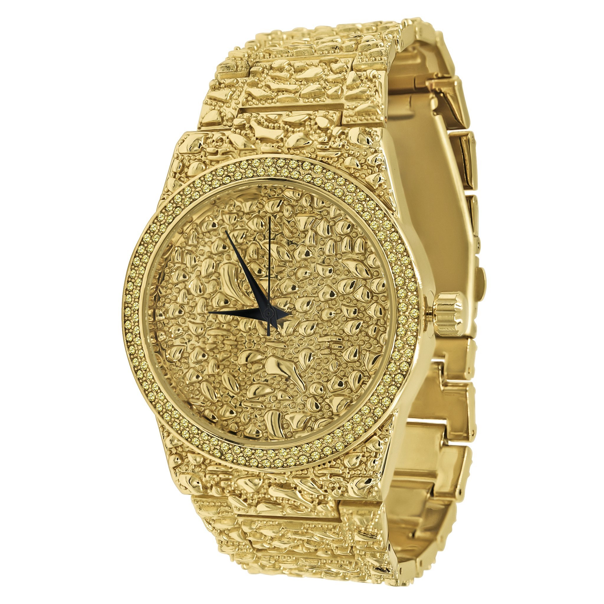 BULLION Nugget Watch 5624751 featuring a crystal bezel and solid alloy construction.