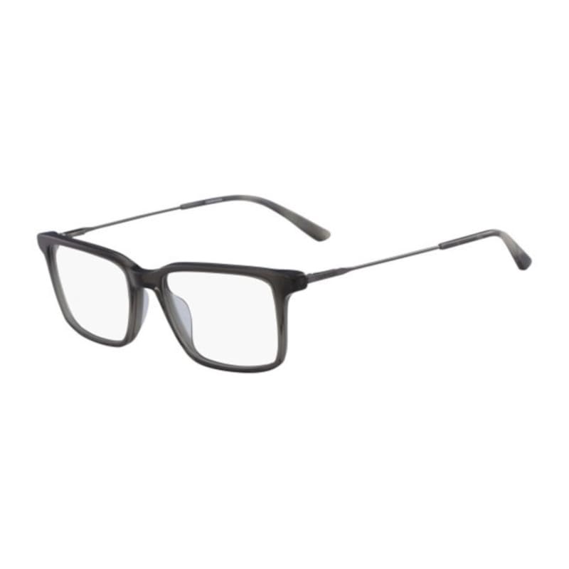 Calvin Klein CK-18707-006 Men Grey Acetate Square Frame Optical Eyeglasses with 53mm lens, stylish and modern design.