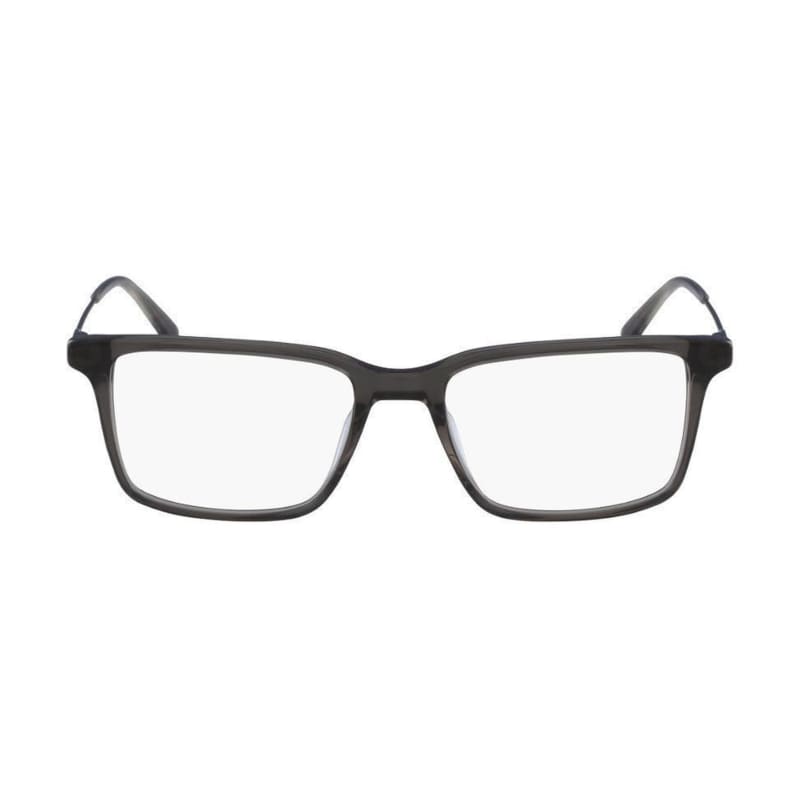 Calvin Klein CK-18707-006 Men Grey Acetate Square Frame Optical Eyeglasses with 53mm lens, stylish and modern design.