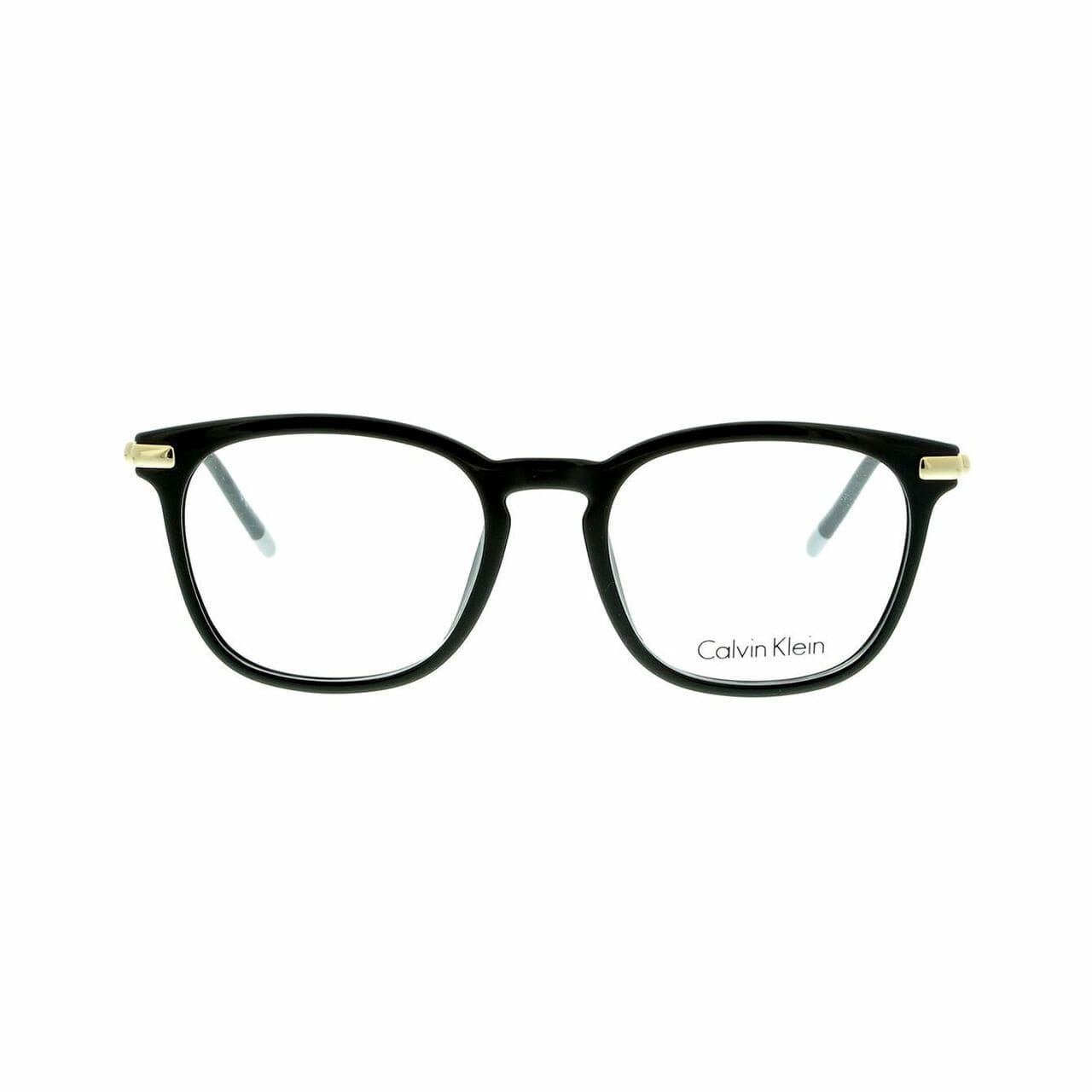 Calvin Klein CK-5965-001 Black Square Unisex Plastic Eyeglasses with a sleek design and comfortable fit.