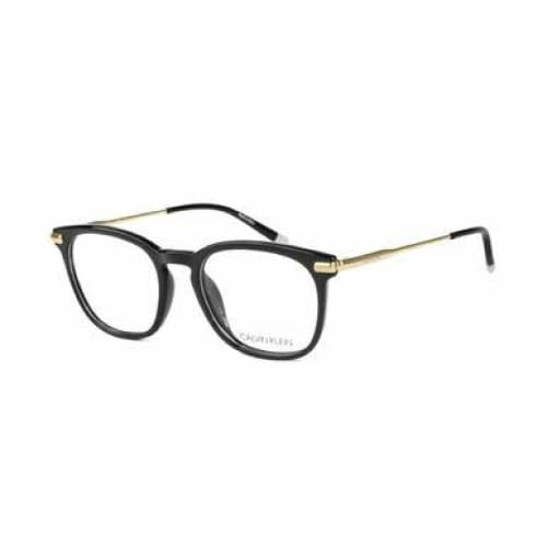 Calvin Klein CK-5965-001 Black Square Unisex Plastic Eyeglasses with a sleek design and comfortable fit.