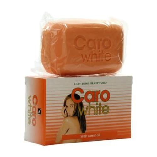 Caro White Lightening Beauty Soap 180G with Carrot Oil, showcasing its vibrant packaging and texture.